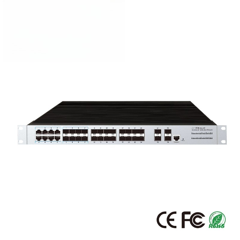 24 SFPポート搭載産業用マネージドイーサネットスイッチ、 - Sfp+ 10G Managed Switch 8 Port のレビューと価格
