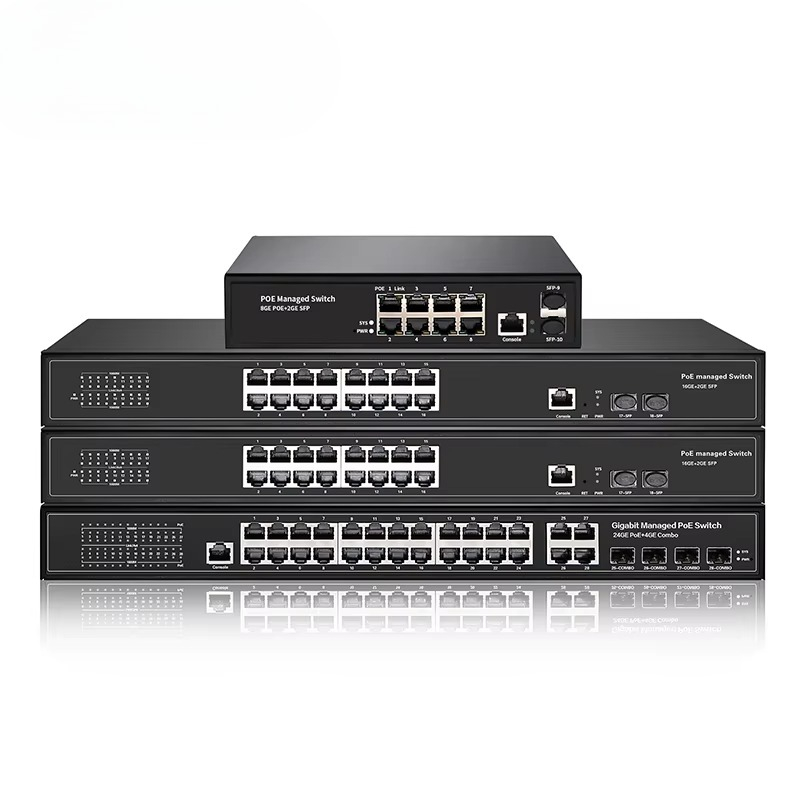 8ポート、16ポート、24ポート、48ポート ギガビット 8 - Managed Gigabit Poe Switch 8 Port 802.3At のレビューと価格