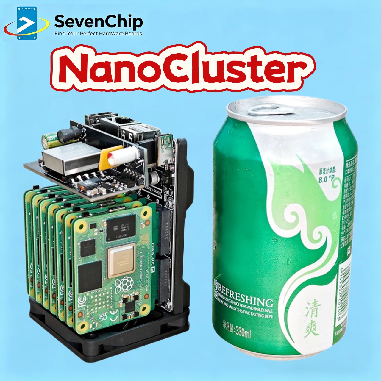 Sipeed NanoCluster 7x CM4/CM5ノ - Deskpi Super6C のレビューと価格