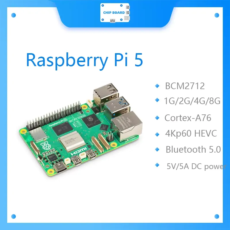 Raspberry Pi 5 ボード Cortex-A76  - Raspberry Pi 5 8Gb のレビューと価格